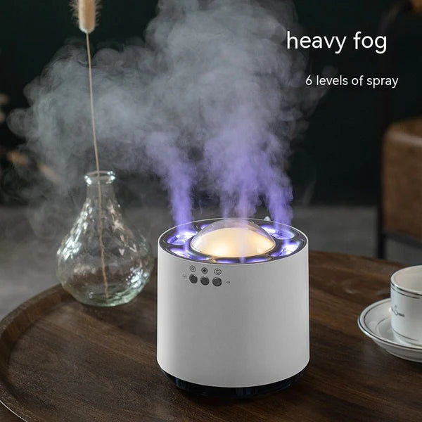 Ultrasonic Hydration Tower – 800ml Smart Mist Diffuser with Light & Music Sync