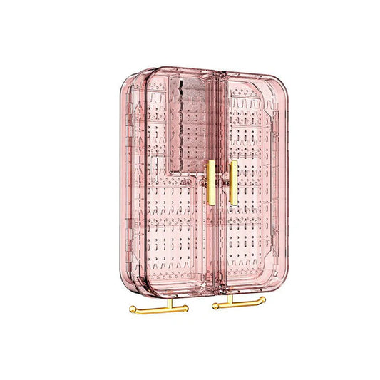 Wall-Mounted Jewelry Storage Box – Dustproof Multi-Layer Organizer