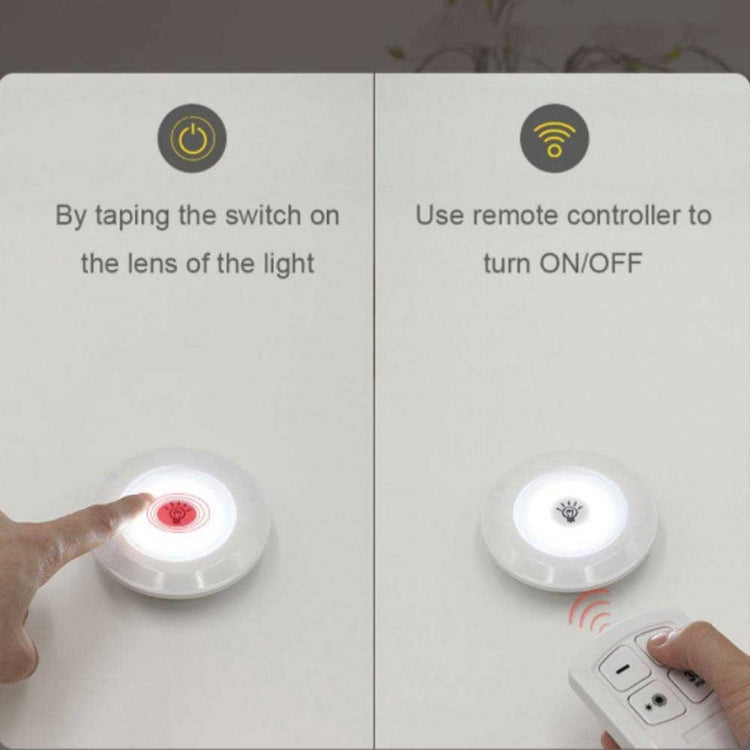 Wireless LED Light Set 3-Pack with Remote