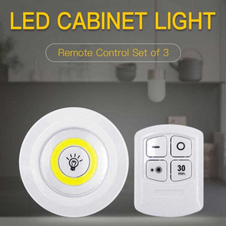 Wireless LED Light Set 3-Pack with Remote