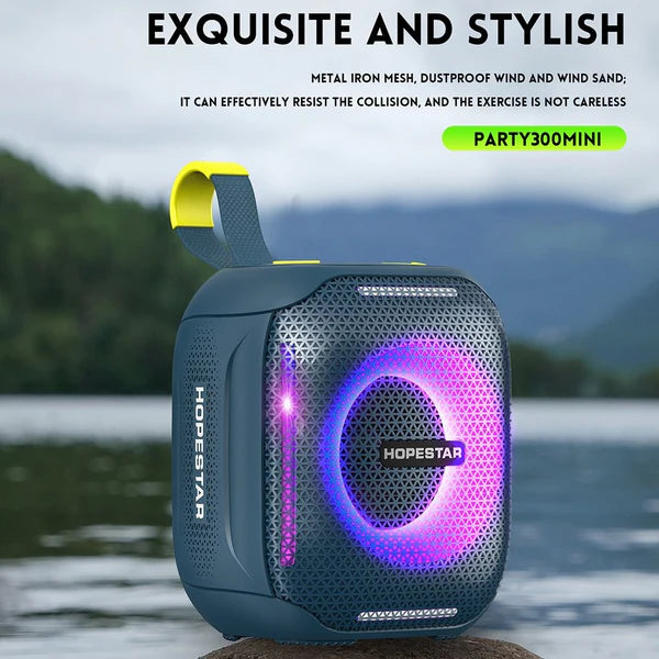 Hopestar Party300 Mini Bluetooth Speaker with LED Lights – Portable & Powerful