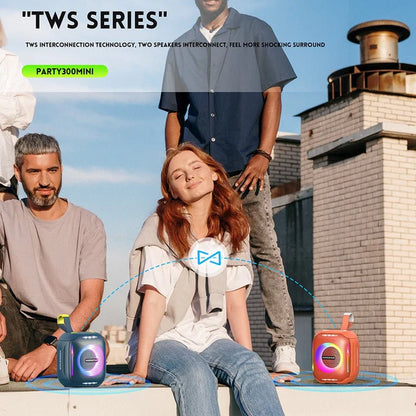 Hopestar Party300 Mini Bluetooth Speaker with LED Lights – Portable & Powerful