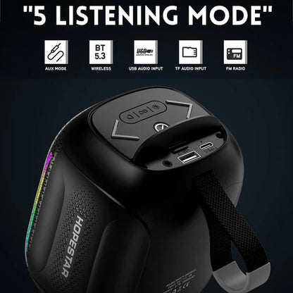 Hopestar Party300 Mini Bluetooth Speaker with LED Lights – Portable & Powerful